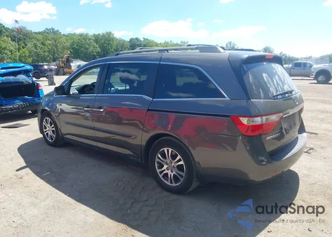 2011 Honda Odyssey Ex-L из США, поврежденный, VIN 5FNRL5H63BB100313